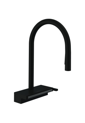 Hansgrohe Змішувач для кухні Aquno Select M81, довж.виливу - 220мм, поворотний, витяжний, 1 важіль, чорний матовий