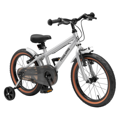 Miqilong Дитячий велосипед ST 16" срібний