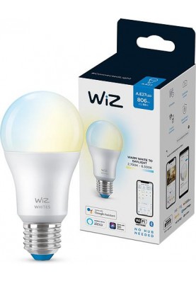 WiZ Лампа розумна E27, 8W, 60W, 806Lm, A60, 2700-6500K, Wi-Fi