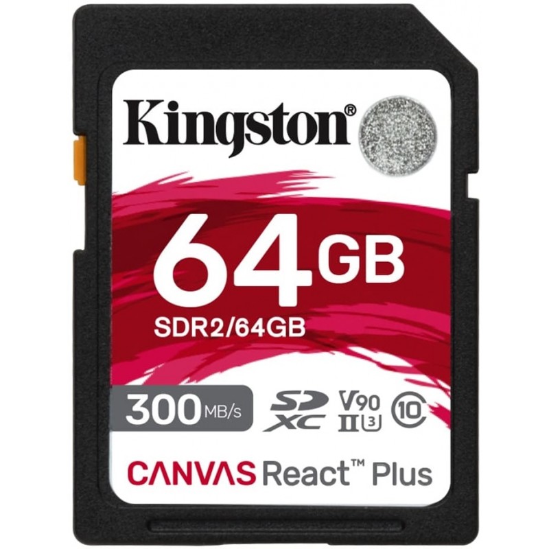 Kingston Карта пам'яті 64GB SDXC C10 UHS-II U3 R300/W260MB/s