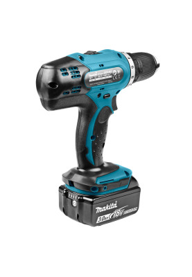 Makita Шурупокрут-дриль акумуляторний DDF453RFE 18B 2х3А·год 42Нм 0-400·0-1300 об·хв кейс 1.8кг