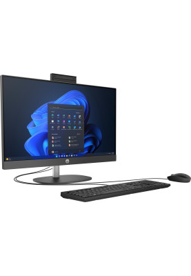 HP Комп'ютер персональний моноблок 240-G10 23.8" FHD IPS AG, Intel i3-N300, 16GB, F512GB, UMA, WiFi, кл+м, 3р, Win11P, чорний