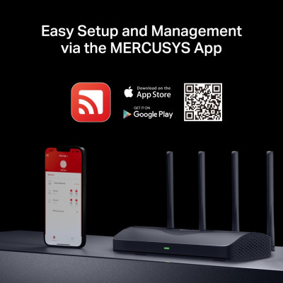 Mercusys Маршрутизатор MR27BE BE3600, 2xGE LAN, 1x2.5GE LAN, 1x2.5GE WAN, MESH
