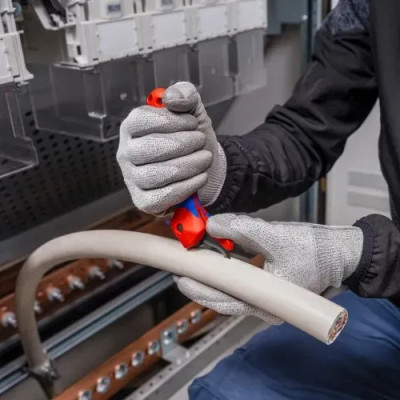 Milwaukee Ніж монтерський KNIPEX, вигнуте лезо, до 7мм, 0.065кг