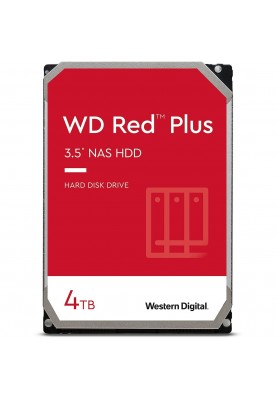 WD Жорсткий диск 4TB 3.5" 5400 256MB SATA Red Plus NAS