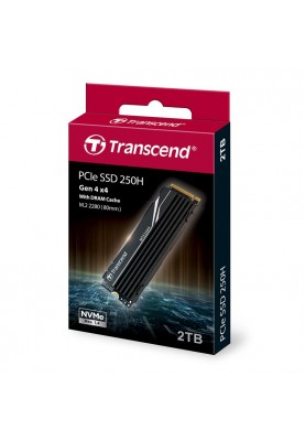 Transcend Накопичувач SSD M.2 2TB PCIe 4.0 MTE250H + радіатор