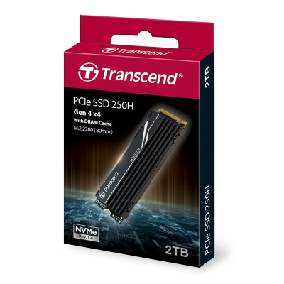 Transcend Накопичувач SSD M.2 2TB PCIe 4.0 MTE250H + радіатор