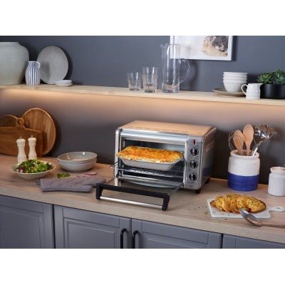 Russell Hobbs Піч електрична Air Fry Mini Oven, 12.6л, 1500Вт, механіч., гриль, конвенція, сіра