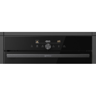 Gorenje Духовий шафа електричний, 77л, A+, пара, дисплей, IconTouch, чорний