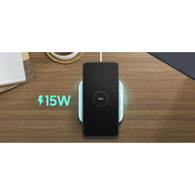 Samsung Зарядний пристрій бездротовий 15Вт, білий