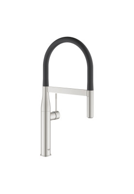 Grohe Змішувач для кухні Essence, довж.виливу - 240мм, поворотний/гнучкий, 1важіль, супер сталь