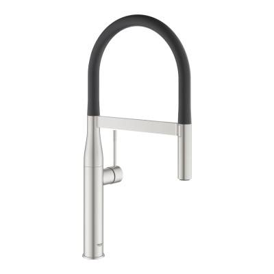 Grohe Змішувач для кухні Essence, довж.виливу - 240мм, поворотний/гнучкий, 1важіль, супер сталь
