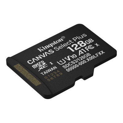 Kingston Карта пам'яті Kingston microSD 128GB C10 UHS-I A1 V10 R150MB/s Kingston Карта пам'яті Kingston microSD 128GB C10 UHS-I A1 V10 R150MB/s