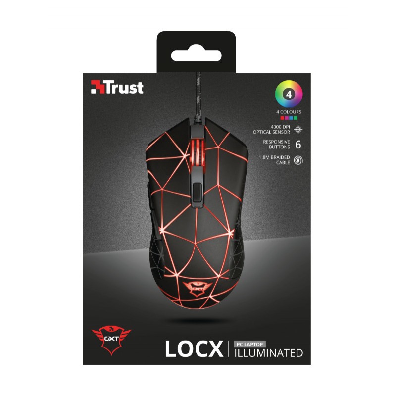 Trust GXT133 LOCX MOUSE BLACK