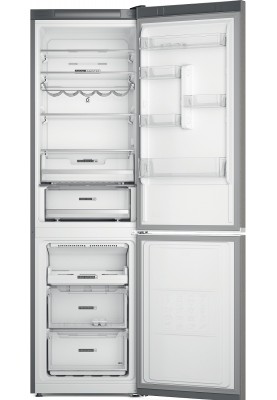 Whirlpool Холодильник з нижн. мороз., 202.7x59.6х67.8, холод.відд.-263л, мороз.відд.-104л, 2дв., А++, NF, інв., дисплей, зона нульова, нерж