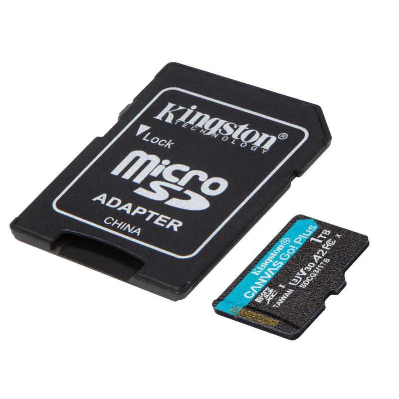 Kingston Карта пам'яті microSD 1TB C10 UHS-I U3 A2 R170/W90MB/s + SD