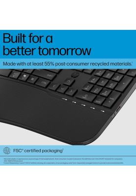 HP Клавіатура мембранна HP 680 Comfort Dual-Mode 111key, BT, EN/UK, чорний