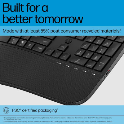HP Клавіатура мембранна HP 680 Comfort Dual-Mode 111key, BT, EN/UK, чорний HP Клавіатура мембранна HP 680 Comfort Dual-Mode 111key, BT, EN/UK, чорний