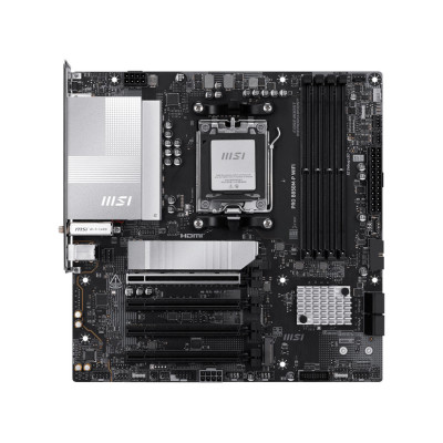 MSI Материнська плата PRO B850M-P WIFI sAM5 B850 4xDDR5 M.2 HDMI DP WiFi BT mATX