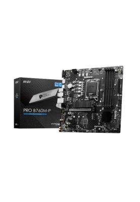 MSI Материнcька плата PRO B760M-P s1700 B760 4xDDR5 HDMI DP DSub mATX