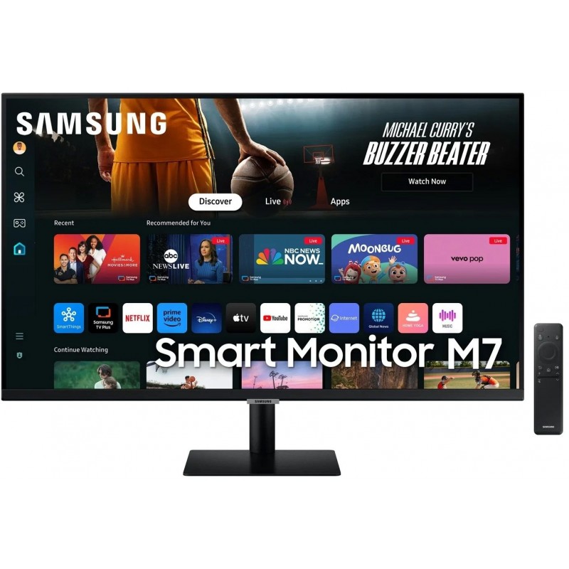 Samsung Монітор 32"S32DM702 HDMI, USB, Bluetooth, VA, 3840x2160, 4ms