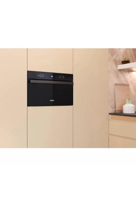 Whirlpool Мікрохвильова піч вбудована, 31л, електронне упр., 1000Вт, гриль, дисплей, чорний