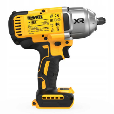 DeWALT Гайковерт ударний XR Li-Ion безщітковий 18В 1898Нм 2300об·хв 2200уд/хв 1/2" 2.9кг без АКБ і ЗП