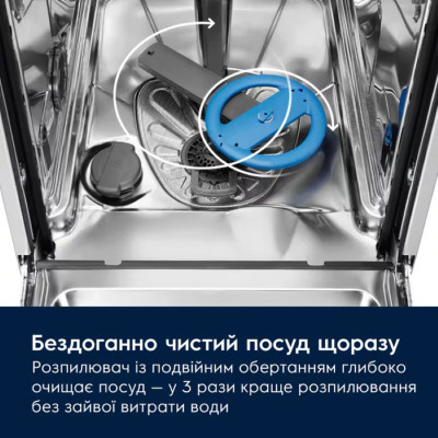 Electrolux Посудомийна машина Electrolux вбудована, 13компл., A+++, 60см, інвертор, чорний