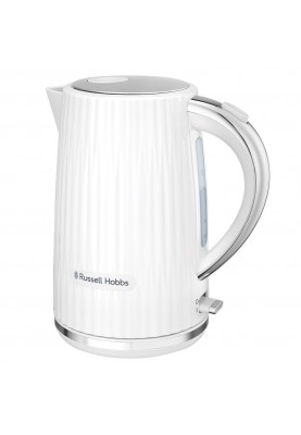 Russell Hobbs Електрочайник Eden, 1.7л, нержавіюча сталь, пластик, білий