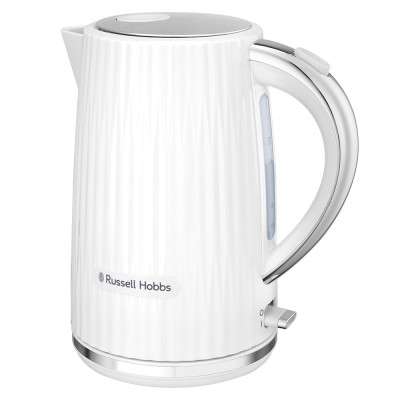 Russell Hobbs Електрочайник Eden, 1.7л, нержавіюча сталь, пластик, білий