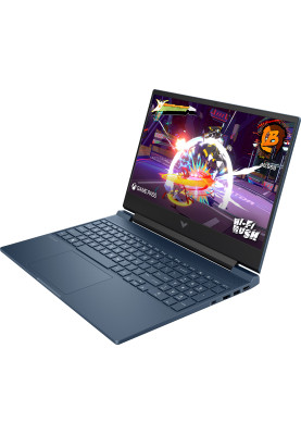 HP Ноутбук HP Victus 15-fb3021ua 15.6" FHD IPS AG, AMD R5-8645HS, 16GB, F512GB, NVD3050-6, DOS, синій