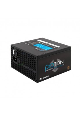 Chieftec Блок живлення Proton (600W), >85%, 80+ Bronze, 120мм, 1xMB 24pin(20+4), 1xCPU 8pin(4+4), 3xMolex, 6xSATA, 2xPCIe 8pin(6+2)