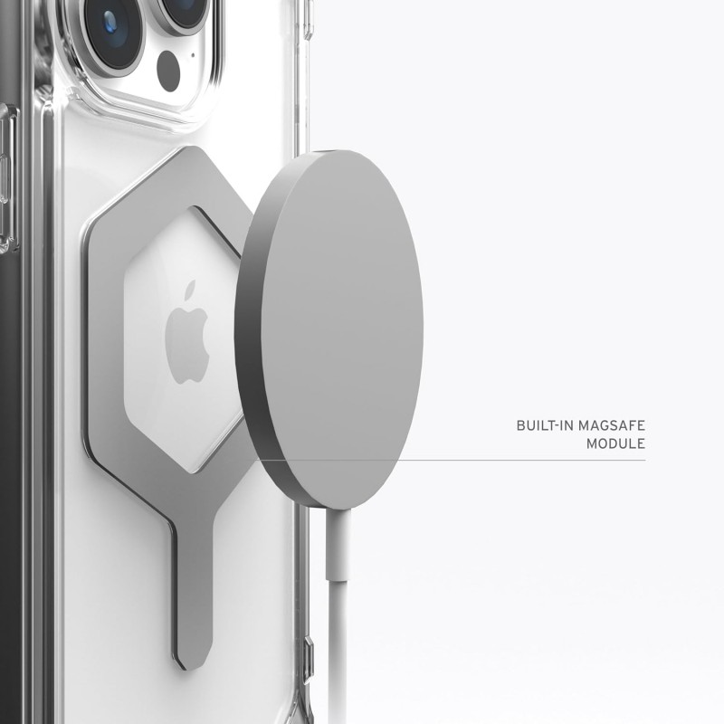 UAG Чохол для Apple iPhone 15 Pro Max Plyo Magsafe, Ice/Silver