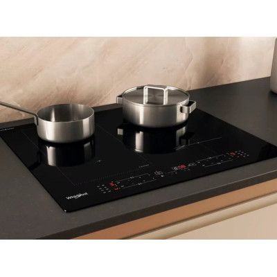 Whirlpool Варильна поверхня індукційна, 60см, розширена зона, чорний