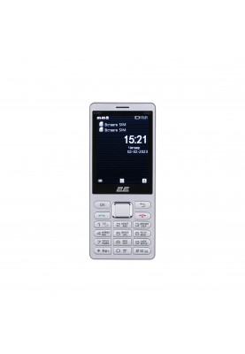 2E Мобільний телефон E280 2022 Dual SIM Silver