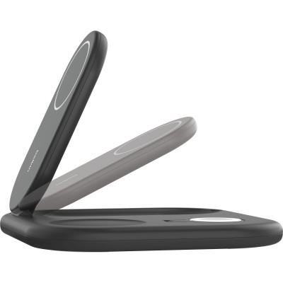 Belkin Зарядний пристрій бездротовий 3в1 Magnetic Foldable iPhone/Watch/AirPods, Qi2 15Вт, чорний