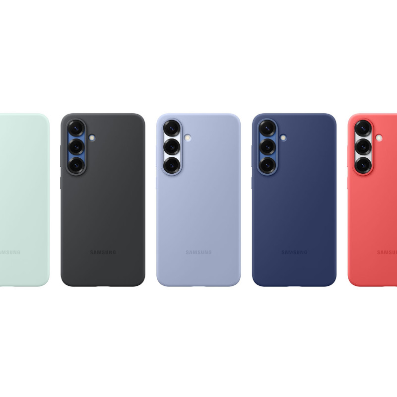Samsung Чохол для Galaxy S25+ (S936), Silicone Case, блакитний