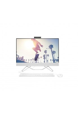 HP Комп'ютер персональний моноблок All-in-One 27" FHD IPS AG, AMD R5-5500U, 16GB, F512GB, UMA, WiFi, кл+м, DOS, білий