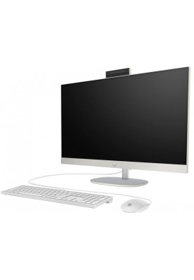 HP Комп'ютер персональний моноблок All-in-One 27" FHD IPS AG, AMD R7-7730U, 16GB, F512GB, UMA, WiFi, кл+м, DOS, білий