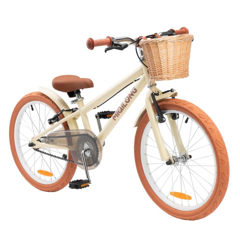 Miqilong Дитячий велосипед RM 20" бежевий
