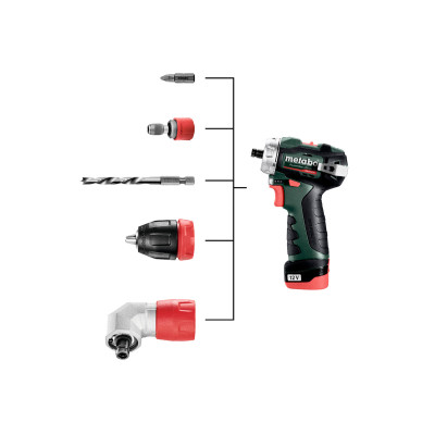 Metabo Шурпокрут-дриль POWERMAXX BS BL Q, акумуляторний, 2*12В, 2 Аг, кейс, 0.8кг
