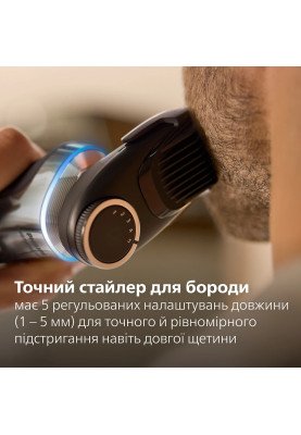 Philips Бритва електр. Series i9000 Prestige Ultra, бритв.головок-3, Li-Ion, сух.+волог., індикатор заряду, твердий чохол, хром