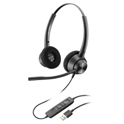 Poly Гарнітура комп'ютерна стерео On-ear EncorePro 320, USB-A, всеспрямований, чорний