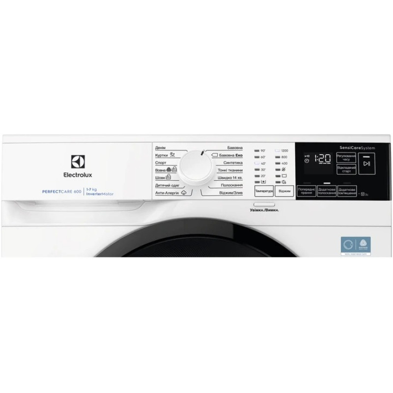 Electrolux Пральна машина Electrolux фронтальна, 7кг, 1200, A+++, 48см, дисплей, інвертор, білий