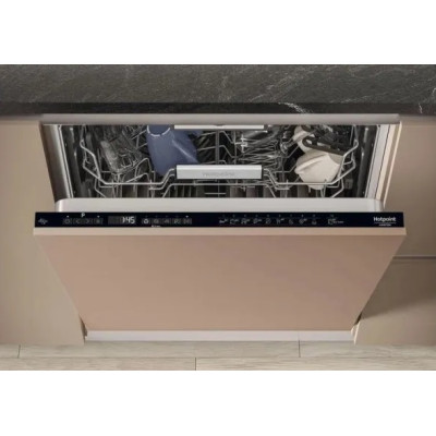Hotpoint Посудомийна машина вбудовувана, 15компл., A+++, 60см, дисплей, 3й кошик, білий