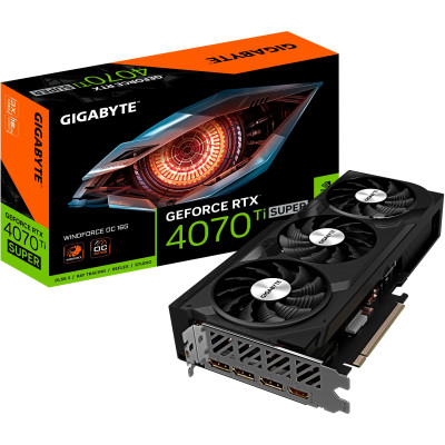 Gigabyte Відеокарта GeForce RTX 4070 Ti SUPER 16GB GDDR6X WINDFORCE OC