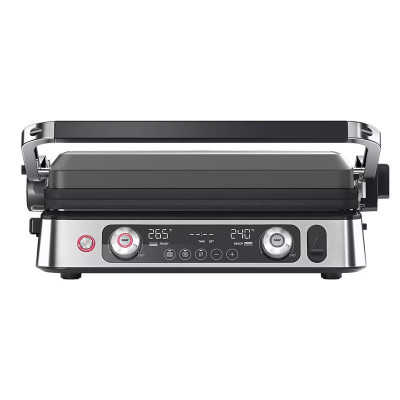 Braun Гриль притискний MultiGrill 9 Pro, 2200Вт, темп. режимів-6, розкриття на 180°, метал, пластик, металік