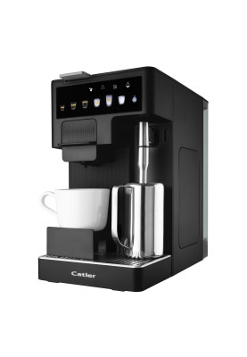 CATLER Кавоварка капсульна Renzo 1.6л, капсули, мелена кофе, сенсорне керування, автоматичний капучинатор, чорний