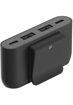 Belkin Адаптер 2хUSB-C/2хUSB-A, 2м, чорний