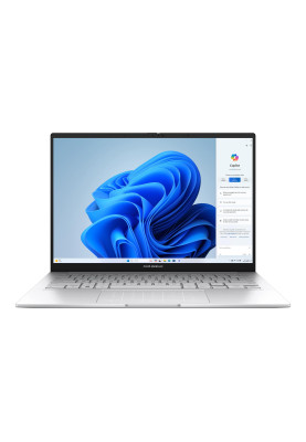 ASUS Ноутбук Zenbook 14 UX3405MA-QD054W 14" FHD OLED, Intel Ultra 7 155H, 16GB, F1TB, UMA, Win11, Сріблястий